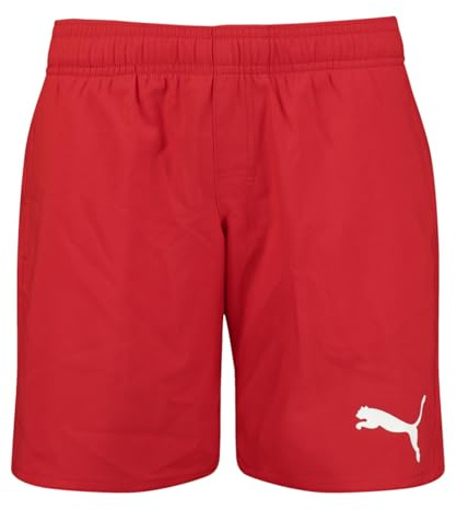Puma Mixte Enfant Shorts Maillot De Bain, Rouge, 164 EU