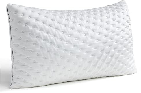 BedStory Pillows - Shredded Memory Foam Pillow for Neck and Shoulder Pain Relief, Hypoallergenic and Cooling Bed Pillow - 50x75 cm