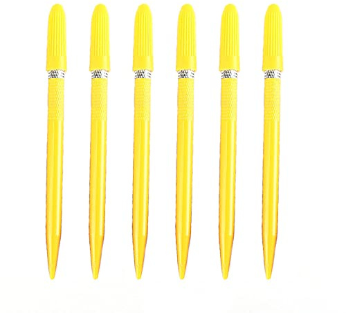 6 coltelli da taglio di precisione, con tappo di sicurezza, per fai da te, per taglio artistico, modellismo (giallo)