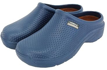 Town & Country Clogs Mens/Womens Ladies/Gents Navy Gardening Super Soft Clogs/Cloggies Lightweight, Cushioned. Size 10 UK