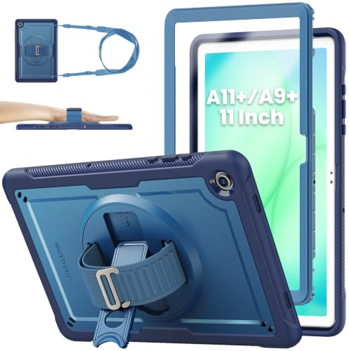 SEYMAC stock Case for Samsung Galaxy Tab A9+ Plus 11 Inch, Dark Blue