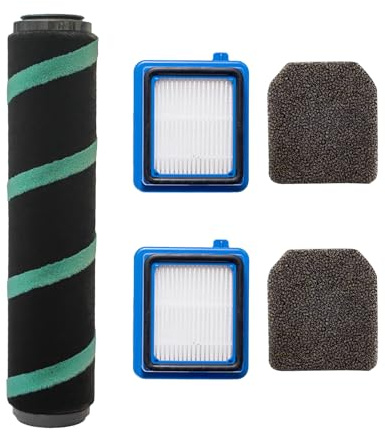 Nicever 2 Repacement Filter Kits And 1 Soft Rollerr For Electrolux Well Q7 Hard Floor Cordless Vacuum EHVS35H2AQ