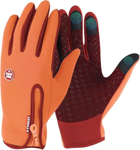 Winter Thermal Gloves For Cycling Bike Riding Driving Golf Netball Touchscreen Windproof Anti-Slip Warm Handwear Men Women Ladies Gloves For Outdoor Sport Daily Work Running Fishing Walking Climbing