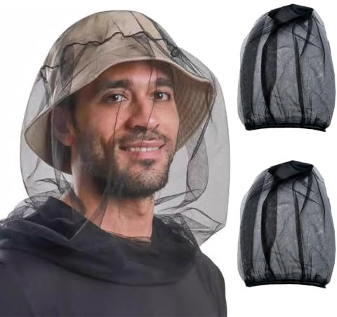 Fc'Noqgn 2er-Pack schwarzer Moskitoabwehrhüllen Insektenschutzmittel für den Campingausflug