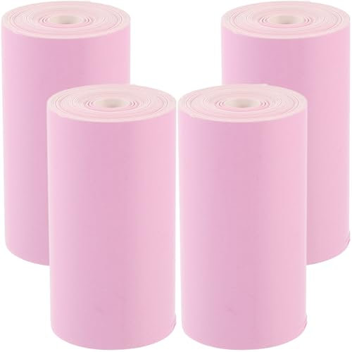 VILLCASE 4rollen Thermopapier Kassenpapierrolle Druckerpapierrolle Thermopapierrollen Mehrzweckpapierrolle Papierrolle Zum Drucken Für Verschiedene Anwendungen