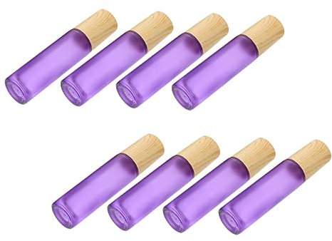 CANIGHT Bottles 8 Small Squeezy Travel Perfume Bottles Essential Oil Rollers for Aftershave