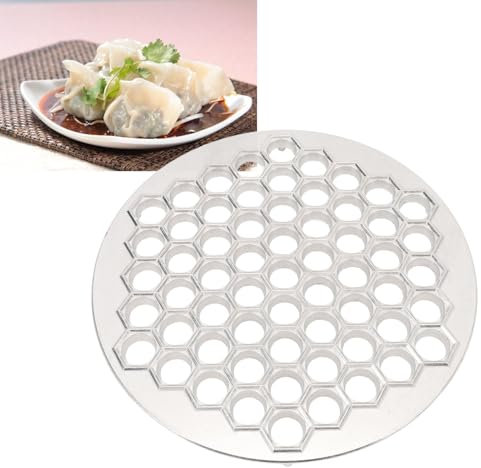 Russischer Teigtaschenformer mit 61 Löchern, Aluminiumlegierung, spülmaschinenfest, Pelmeni-Werkzeug für Zuhause, Restaurant, Küche