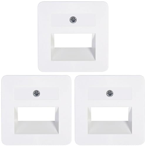Kopp 343213185 Europa Abdeckung für UAE-Anschlussdose (Packung mit 3)