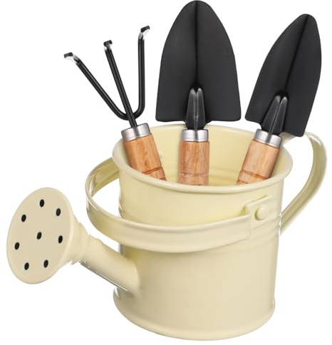 MUCKLILY Arrosoir à Long Bec et Ensemble d'Outils de Jardinage pour Garçon et Filles Petit Arrosoir en Métal avec Poignée de Levage Truelle Bêche Adapté aux Plantes d'Intérieur Jardins 1 Pièce