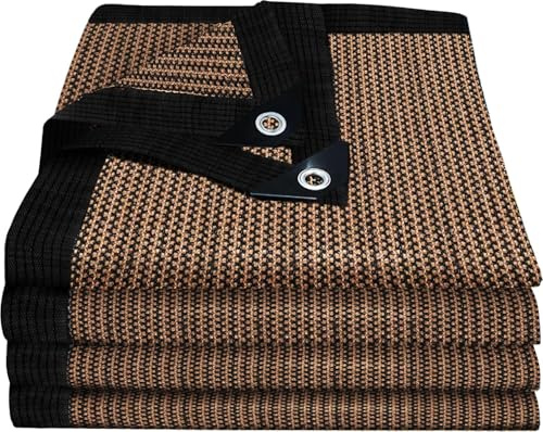 BXAEYIPOR Red de sombra 85% resistente a los rayos UV, lona de sombra exterior parasol con borde con ojales, fácil de colgar, red de sombra para coche, jardín, invernadero, camping