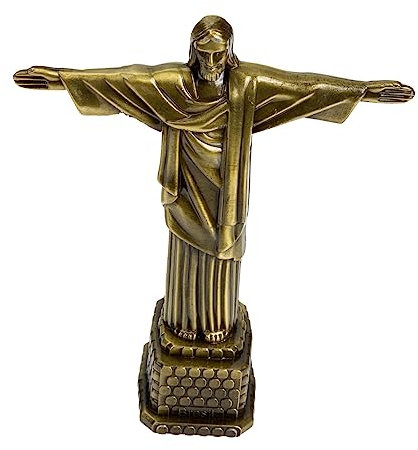 Warmhm Jesus Statue Aus Legierung Christliches Dekoratives Ornament Für Zuhause Tisch Dekoration Exquisit Und Kompakt Für Jesus-Geschenke