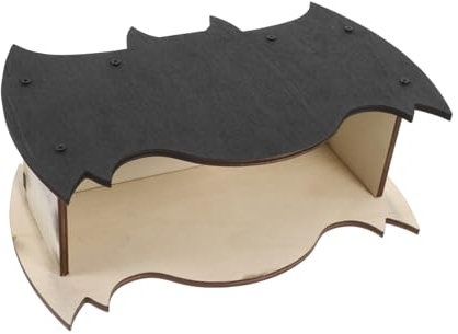 PRETYZOOM Fledermaushaus Aus Holz Fledermausunterstand Für Draußen Fledermauskasten Handgefertigt Hängekäfige Für Fledermäuse Robustes Fledermausbehausung Zur Wandmontage