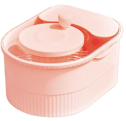 Déshydrateur Alimentaire Lavage Manuel Fastidieux Essoreuse Salade Rotation Manivelle Acier Inox ABS Robuste 32x19cm Couvercle Antigoutte Drainage Accéléré Cuisine Maison