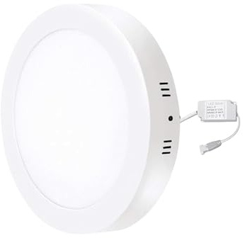 YASTA Plafoniera Led Soffitto 18 Watt Rotonda Luce Naturale Pannello Luminoso 20cm Applique Da Parete Interno Faretto Led Da Soffitto Moderno 4000k