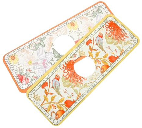 iplusmile 2 pièces Tapis Absorbant sous Robinet de Cuisine Diatomite Tapis Éclaboussures Absorbant et Antidérapant pour Évier et Plan de Travail Protection et Facile à Nettoyer