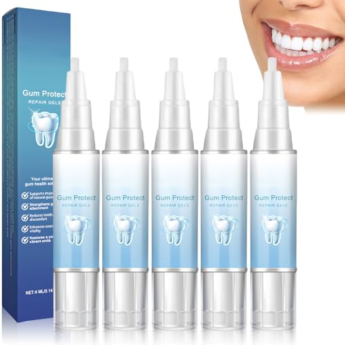 5PCS Gum Repair Gel, Gum Protect Repair Gel for Receding Gums & Teeth Improvement, Deep Cleaning Oral Care with Whitening Essence, Revitalizes Gums & Fresh Breath