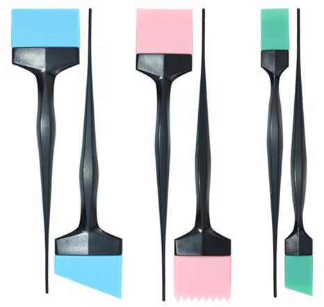 Pennello Per Colorare I Capelli Con Manico Extra Lungo Setole Morbide In Silicone Prevengono L'irritazione Del Cuoio Capelluto Set Pennelli Tintura Morbido Applicatore Colore Capelli In