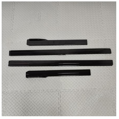 YUQUDGELKY 4-teiliges Für VW Für Golf MK7.5 R GTI GTD R-Line 2013–2019 Seitenschweller Spoiler Set Im Maxton Style(Schwarz glänzend)
