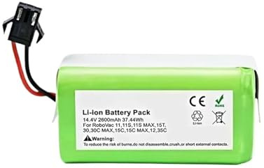 Batería de iones de litio SU 14,4 V 2600mAh, Compatible con Conga, Excellence 990 1090, Compatible con Ecovacs, Compatible con Deebot, N79S N79 DN622(2600mah)