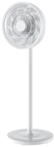 Aseoacc Ventilador de Pie Silencioso Blanco 50 W, 3 Velocidades