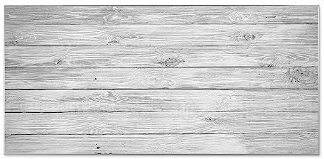 banjado® Magnettafel silber 78 x 37cm / Magnetwand aus Metall/Magnetpinnwand Memoboard/Pinnwand Magnettafel Küche, Büro, Kinderzimmer inkl. 4 Magnete & Montageset Motiv Weiß Gebeizt