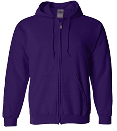 YiLianDa Felpa con Cappuccio Uomo Zip Hooded Sweatshirt Hoodie Cappotto Giacca Pullover Viola L