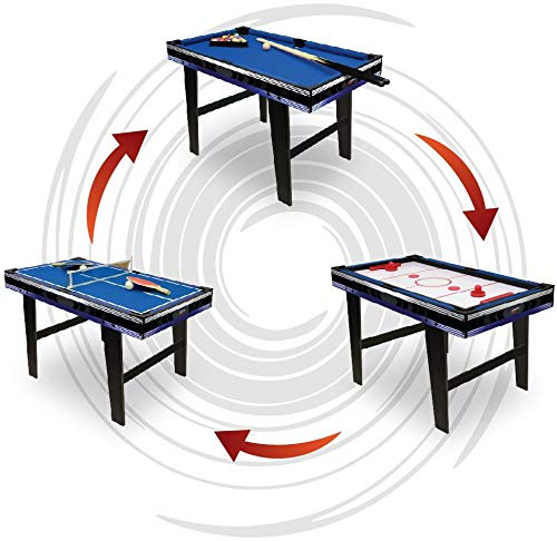 CARROMCO Galaxy-XL 3in1 Multifunktionstisch| Spieltisch mit Billard