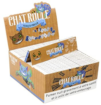 Chat Roule Slim Non Blanchi - Boite 50 paquets de feuille slim non blanchi