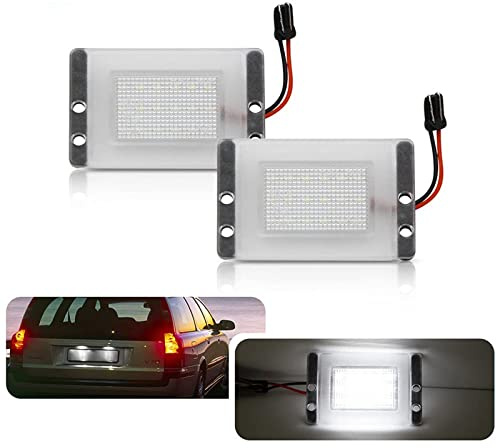 njssjd LED-Kennzeichenbeleuchtung für Volvo 850 1992–1997, V70, V70, XC 1997–2000, Canbus, fehlerfrei, SMD, Weiß, OEM-Nr. 9187329, 121097, 2 Stück