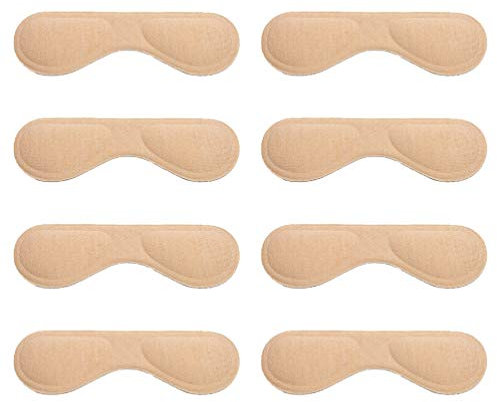 4 par svamp klack kudde dynor häl klistermärken sko klack innersulor skor rygg fotvård skydd skor ryggklistermärken för förbättrad skopassform och komfort beige