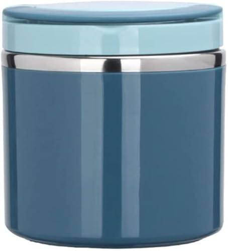 Thermobehälter Für Essen 630ml/1000ml,Warmhaltebehälter Mit Griff,Edelstahl Thermoschüssel Mit Deckel,Thermo Lunchbox (Blau-1000ml)