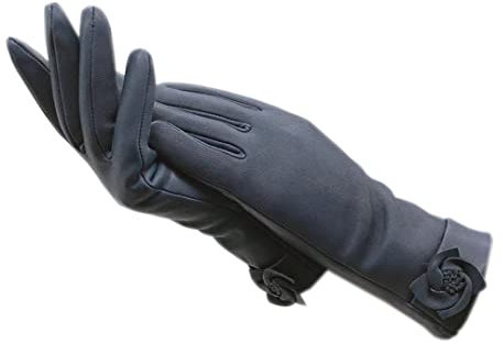 Winter-Damen-Handschuhe aus Schaffell, warm, Leder, verdickt, superweiches Futter, Herbst, lange Handschuhe