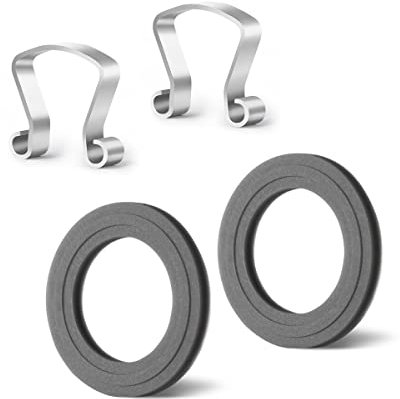AIEVE 2 Stk. Messer Fix Clips und Dichtungsringe Set kompatibel mit Lidl Monsieur Cuisine Connect, Connect Trend und Smart MCC Küchenmaschinen Zubehör Sicherheitsclip für Messer und Welle