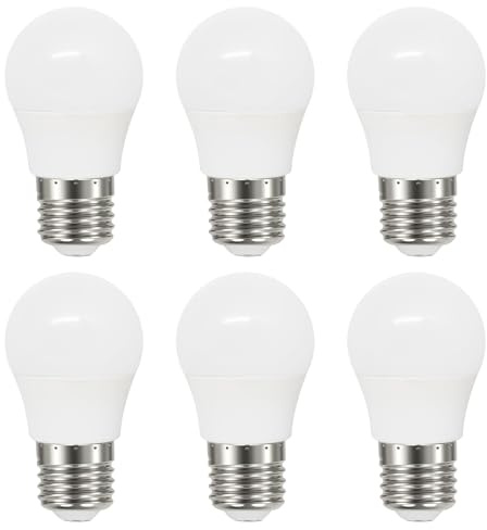 Tupolife Dimmbar E27 LED Warmweiß 5W ersetzt 50W 230V, 6 Stück | 3000 Kelvin Warmweiss E27 G45 A50 Edison Birne, 230V Dimmbar LED E27 Glühbirne
