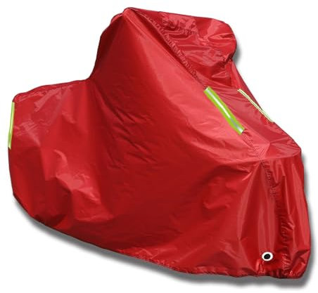 XLHWZS Motorradabdeckung Für Royal Enfield Bullet G5 Classic Efi 2009-2014, Individuelle Motorrad-Schutzhülle, Allwetter-, Wind-, Regen-, Schnee- Und UV-Schutz(Red)