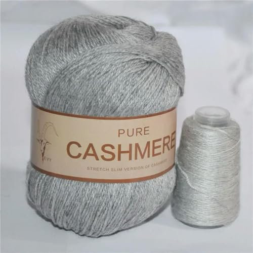 ROCILA 5er-Set Kaschmirgarn, gehäkelt, handgestrickt, Kaschmir-Strickwolle, Schal, Baby, Handwebgarn, Garn, 70 Gramm