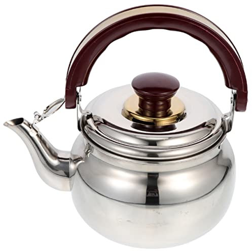 Cabilock Bouilloire Acier Inoxydable pour Gaz Électrique et Induction Chauffe Eau Rapide et Théière Pratique pour Cuisine et Plein Air