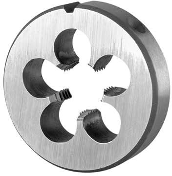 Troquel de roscado redondo métrico M12X1,25, troquel de rosca de máquina M12 x 1,25 a la derecha