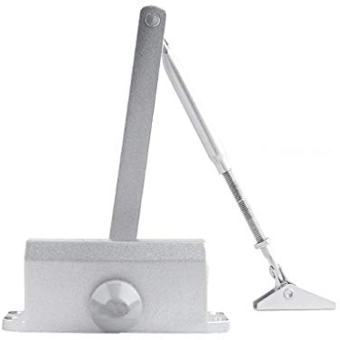 UZAMIRLEX Cierrapuertas automático de Muelle, Cierre de Puerta hidráulico automático con Resorte y Brazo Ajustable(Medium175mm)