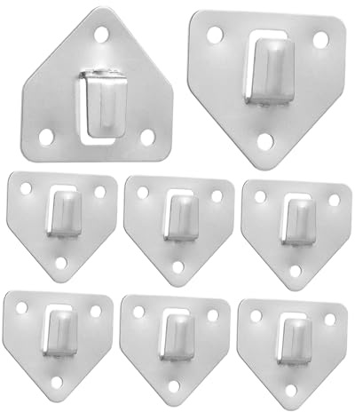 Piezas Soporte de Hierro Plata 8 de Extintor para Pared | Soporte Extintor, Gancho de Pared para Extintor de Incendios, Diseño Simple y Práctico