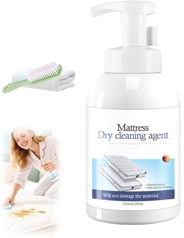 Mattress Cleaner, Powerful Mattress Yellow Stain Cleaner, Mattress Dry Cleaning Agent, Waterless Cleaning, Remove Even Old Stains Effortlessly, Stain Remover Extra Strong, for Carpets, Sofa (1)