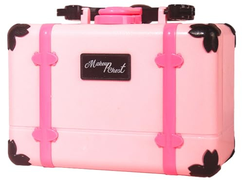 Trousse De Maquillage pour | Jeu D'imitation Rouge À Lèvres Et Fard À Paupières | avec Étui Trousse de Maquillage Réelle pour Filles - pour Jeu d'Imitation Débutant de Rôle Spectacle Anniversaire