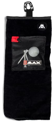 Big Max Quick Lok Towel Handtuch mit Zip-Netz schwarz
