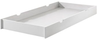 VIPACK Erik 90 x 190 cm Bettschublade, Unterbett, Bettkasten, Holzwerkstoff, weiß, 94 x 199 x 19 cm