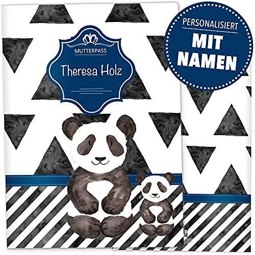 OLGS Mutterpasshülle personalisiert Creative Royal Panda - Kunststoffhülle, Schwangerschaft
