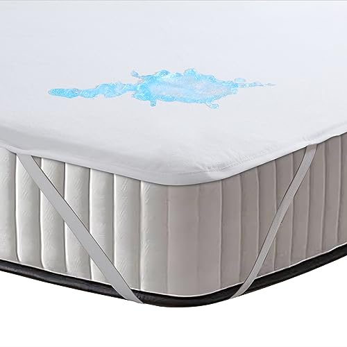 Beedsooth Molton Matratzenschoner 100x200 Wasserdicht | 100% Baumwoll-Oberseite Atmungsaktiver Matratzenschutz mit OEKO-TEX STANDARD 100 Zertifizierung und 4 Eckgummis