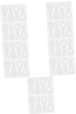 Anneome 10pcs Silicone Mold for Trolley Token Shopping Cart Token DIY Craft Mold Key Ring Supply Washable Silicone