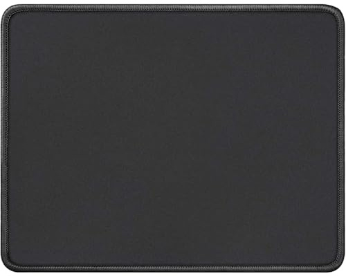 Mouse Pad, Mouse Mat with Non-Slip Rubber Base, stain-resistant Mouse Pad, Black