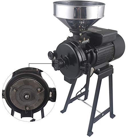 Moulin à céréales portable 2200 W Moulin à céréales sèches Moulin à grains de blé Moulin à grains de café Milling et broyeur 220 V Technique de broyage en acier pour grains secs, maïs, riz, blé, avec