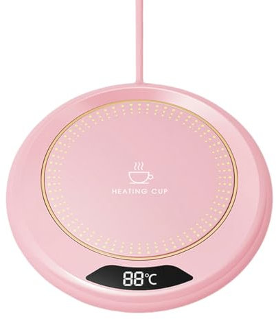 Fiorky Chauffe-tasse intelligent USB avec 3 réglages de température, chauffe-boisson électrique, plaque chauffante pour café, lait, thé, boisson